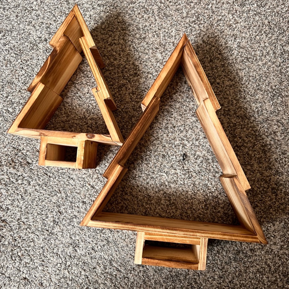 Wooden Triangle Trees